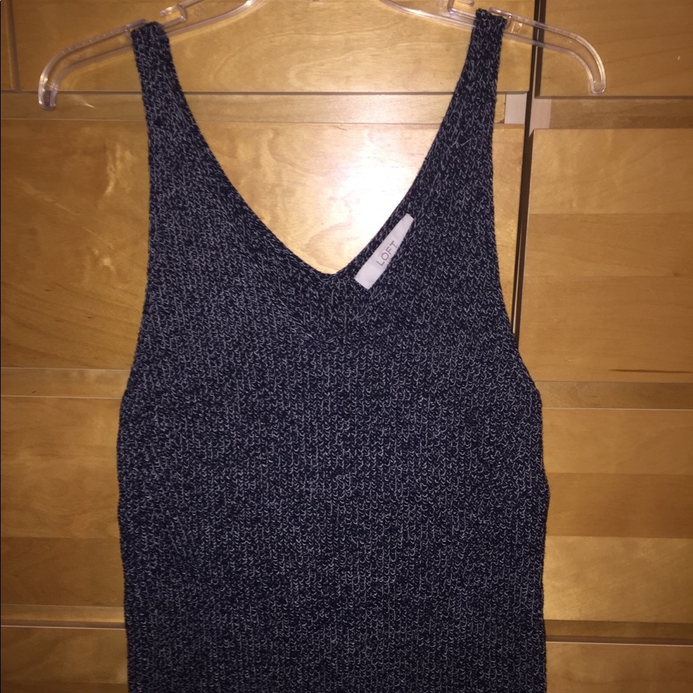 Loft Knit Ribbed Sweater Tank